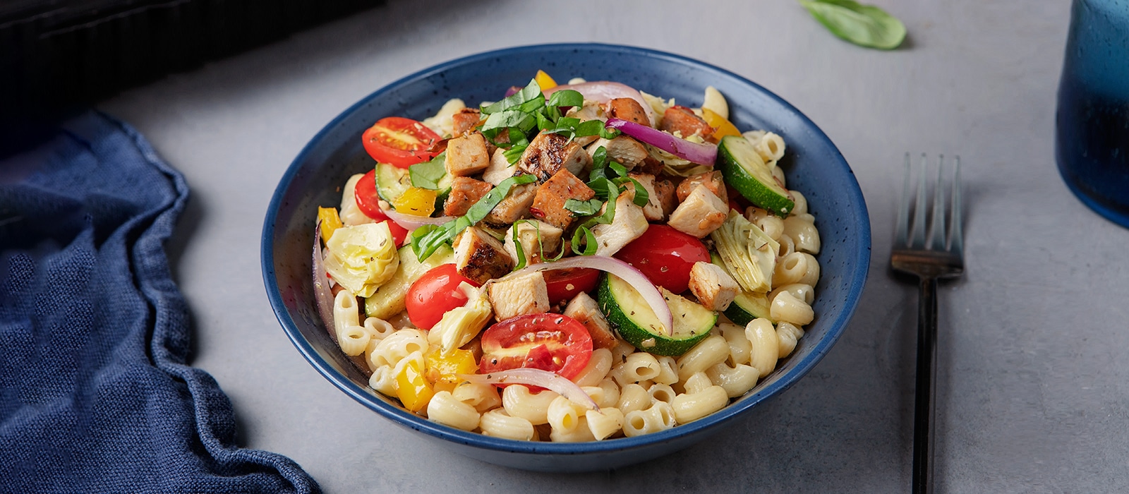 Garden-Fresh Summer Pasta with Italian Chicken and Sausage