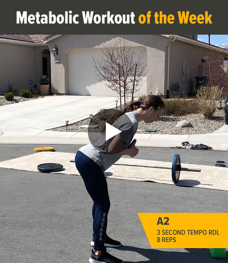 Metabolic Workout of the Week - Coach Arianna Luther demonstrates a warm up exercise.