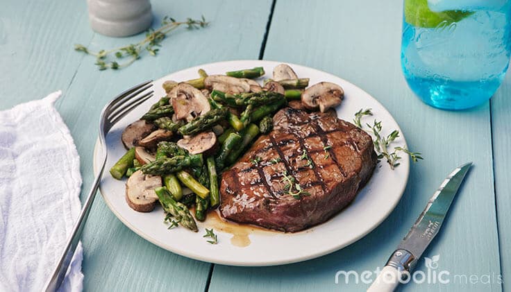 Grass-Fed Steak and Asparagus